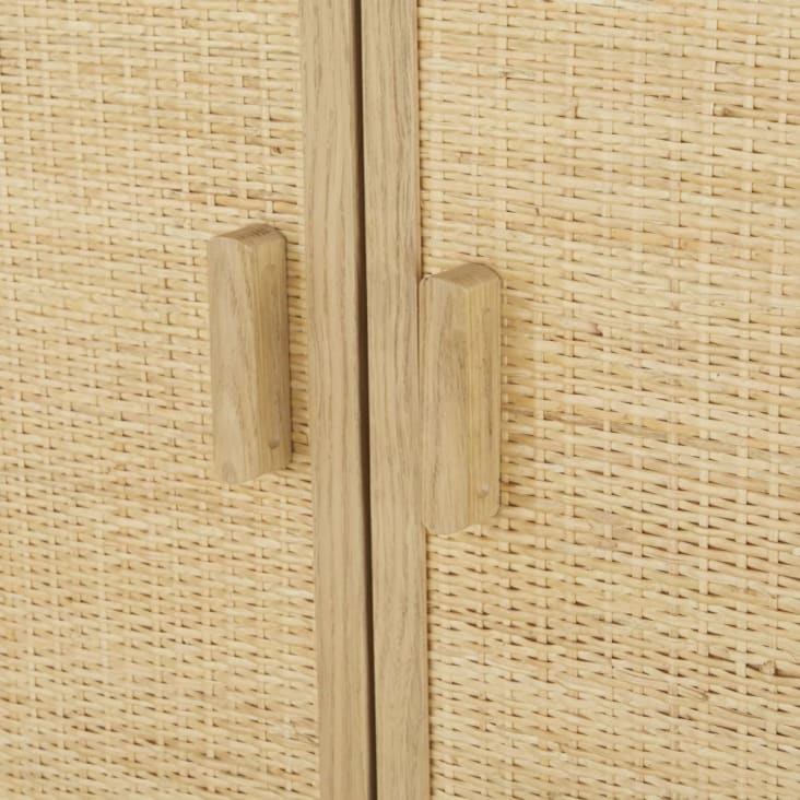 Maisons Du Monde Malaga - Guardarropa Con 2 Puertas De Rejilla De Ratán