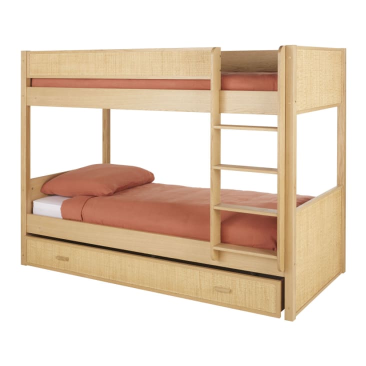 Maisons Du Monde Malaga - Litera Con Cajón De Ratán Trenzado 90x190