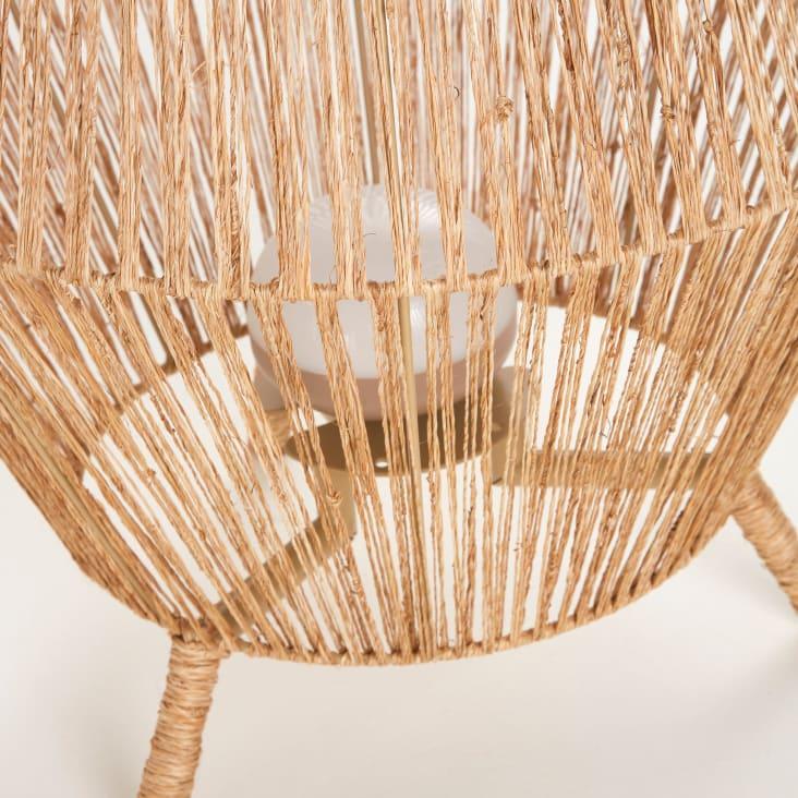 Maisons Du Monde Malfa - Lámpara De Lectura Inalámbrica De Junco De Mar