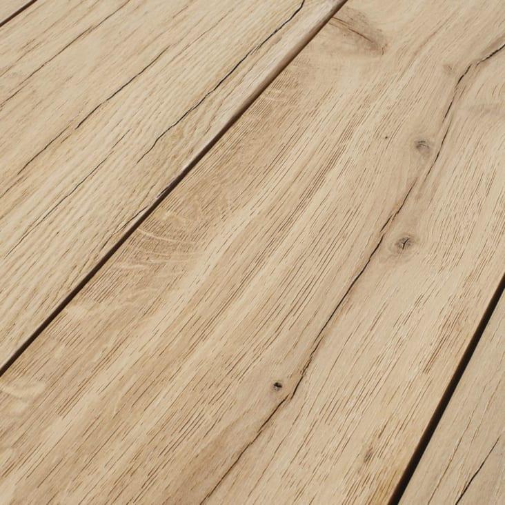 Maisons Du Monde Malouine - Mesa De Comedor Con Vigas De Roble Macizo Para 6/8 Personas L.180