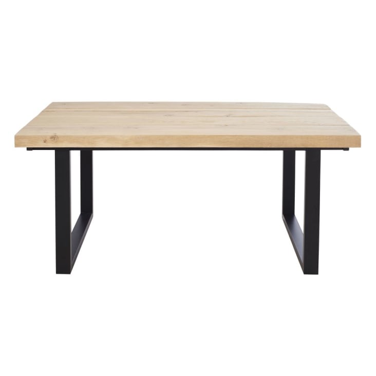 Maisons du Monde Malouine - Mesa de comedor con vigas de roble macizo para 6/8 personas L.180