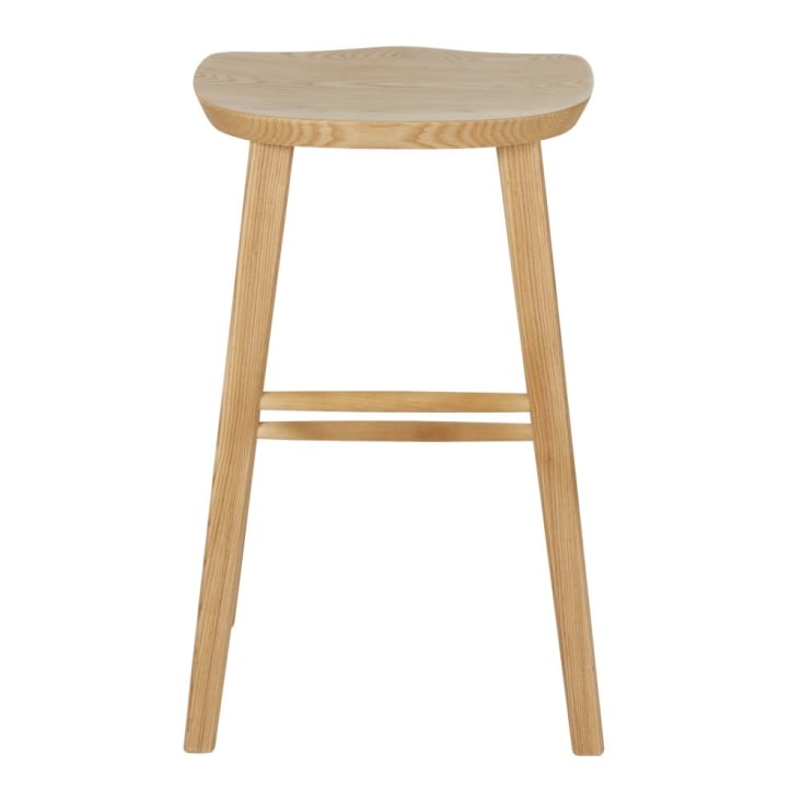 Maisons Du Monde Mangrove - Silla De Isla De Cocina De Madera De Roble H65