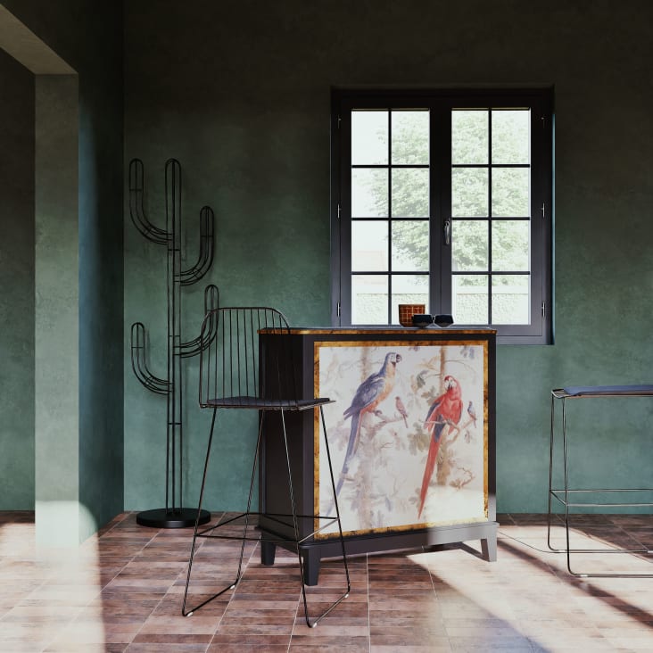 Maisons Du Monde Manolo - Perchero De Pie De Metal Negro