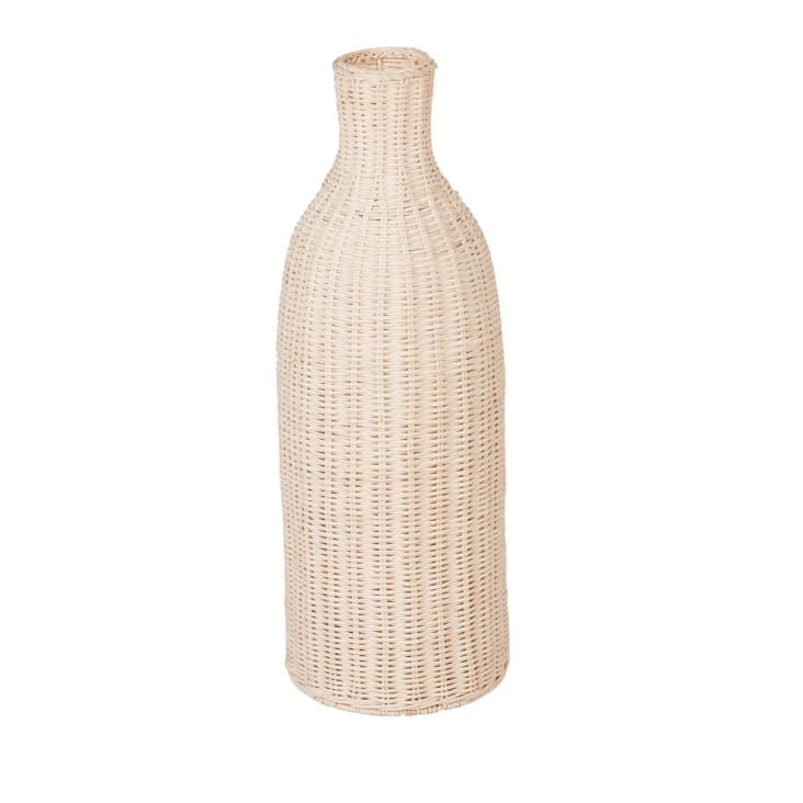 Maisons du Monde MANON - Jarrón grande de ratán trenzado beige Alt. 61