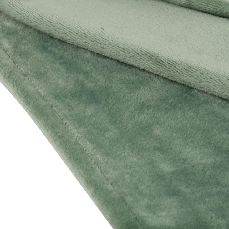Maisons Du Monde Manta Brillante De Poliéster Reciclado Verde 230x150