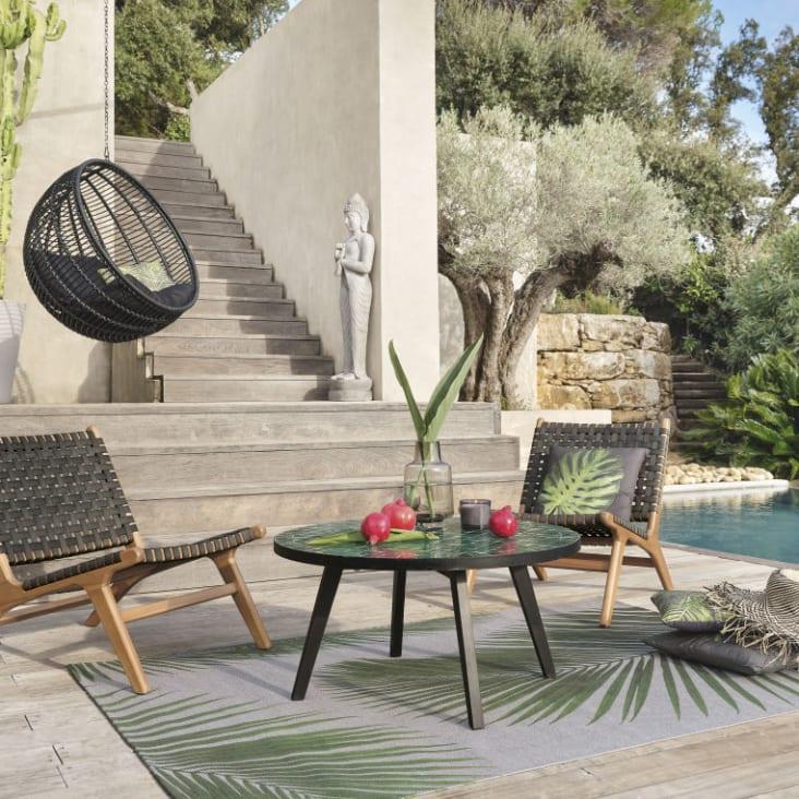 Maisons Du Monde MARACANA - Estatua De Jardín De Buda Gris Blanca Alt. 158