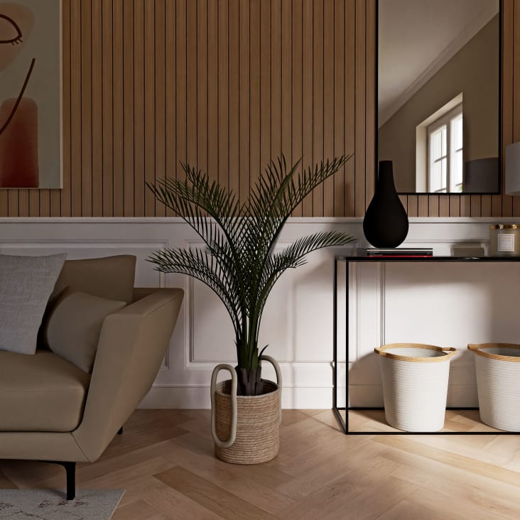 Maisons Du Monde Marble - Consola De Mármol Y Metal Negro