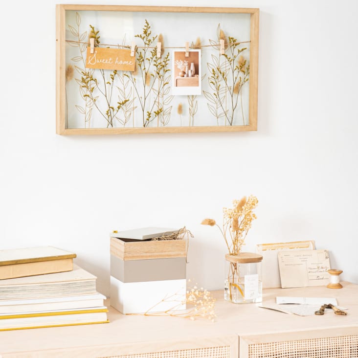 Maisons Du Monde Marco Multifotos Con Flores Secas 50 X 30