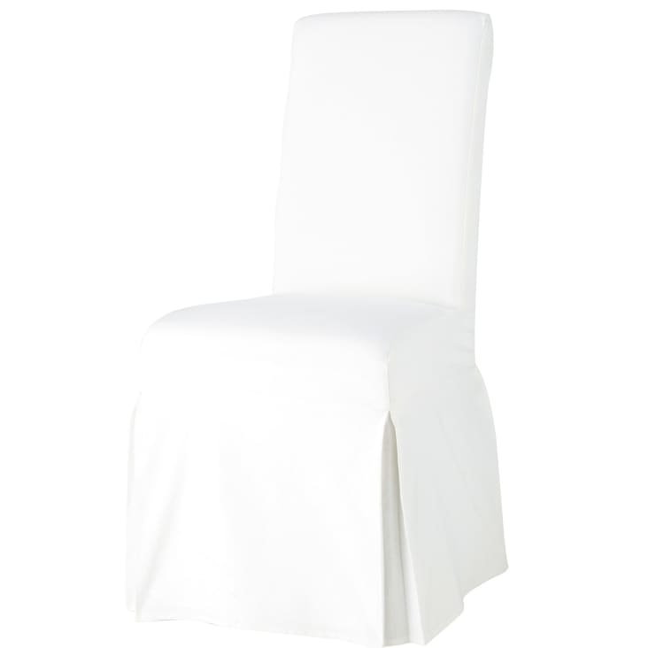 Maisons Du Monde Margaux - Funda De Silla De Algodón Marfil Compatible Con La Silla MARGAUX