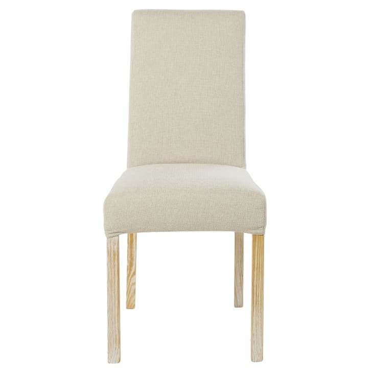 Maisons Du Monde Margaux - Funda De Silla De Chenilla Color Crudo Compatible Con La Silla MARGAUX