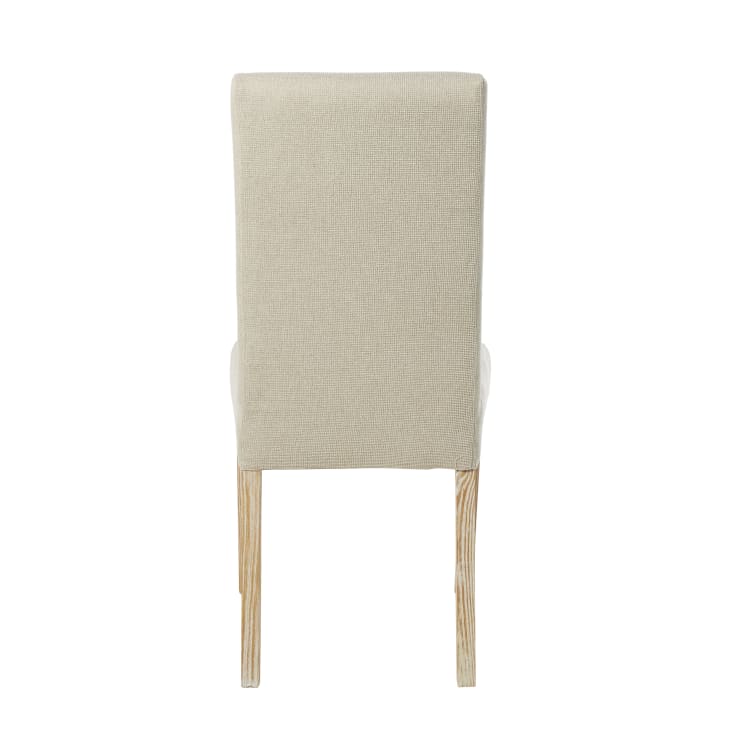 Maisons Du Monde Margaux - Funda De Silla De Chenilla Color Crudo Compatible Con La Silla MARGAUX