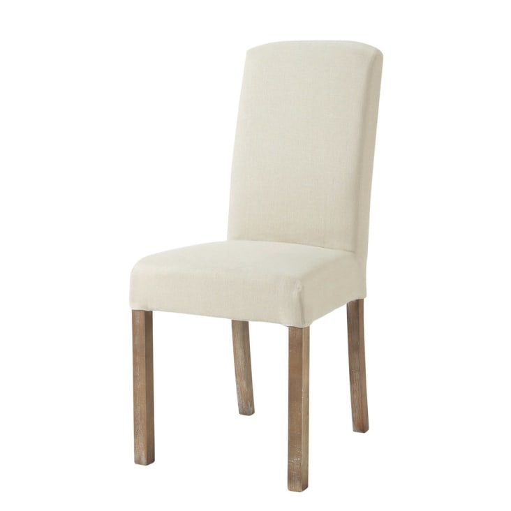 Maisons du Monde Margaux - Funda de silla de lino lavado beige