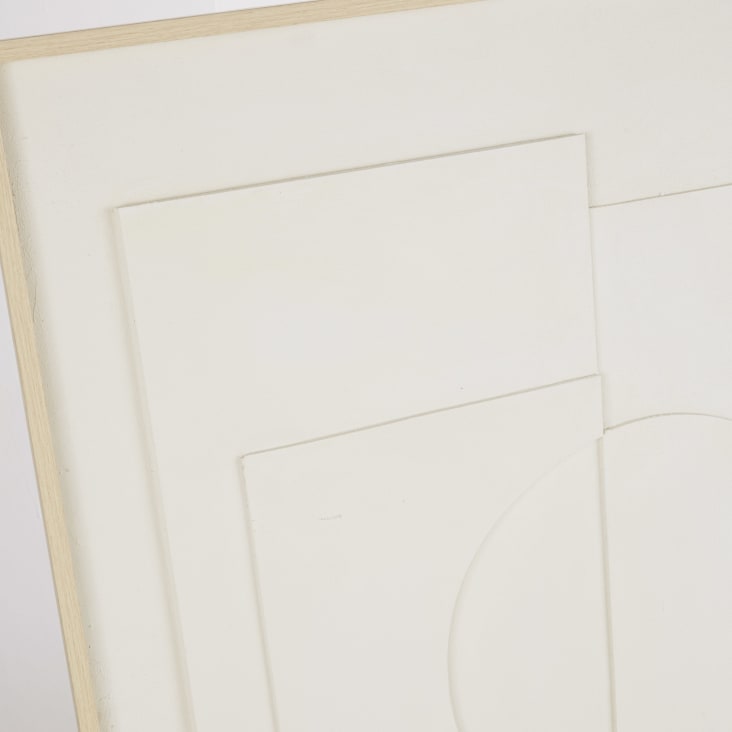 Maisons Du Monde MARLON - Lienzo Abstracto Color Crudo 80 X 110