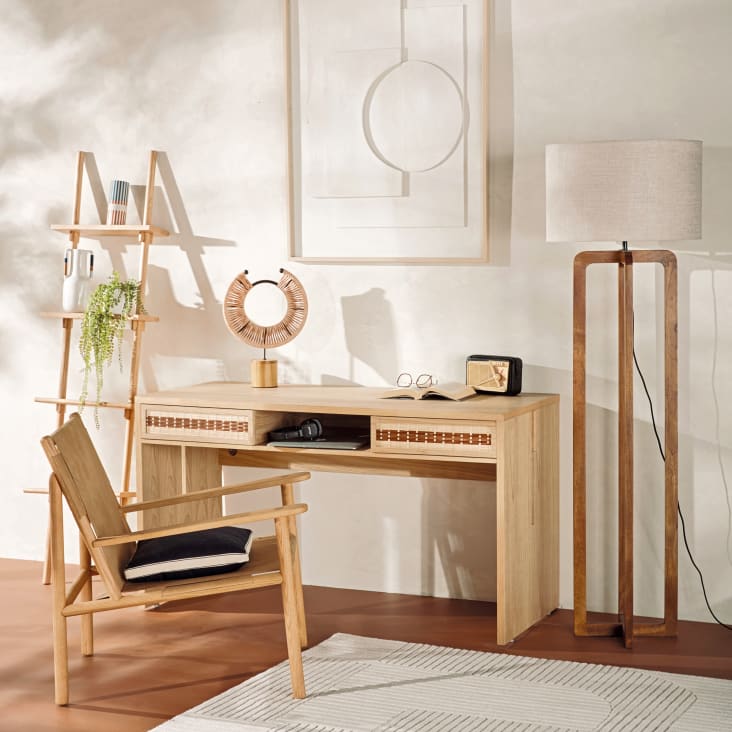 Maisons Du Monde MARLON - Lienzo Abstracto Color Crudo 80 X 110