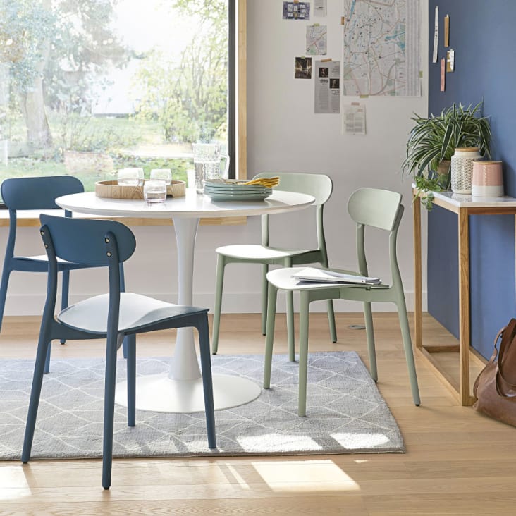 Maisons Du Monde Marlow - Consola De Mármol Blanca Y Roble Macizo