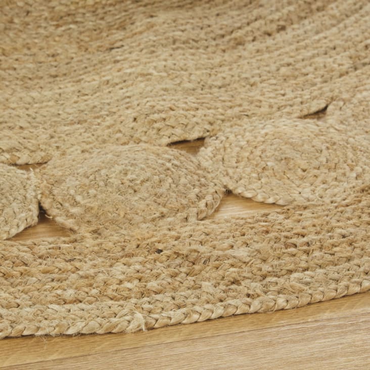 Maisons Du Monde MAROULA - Alfombra Redonda De Yute Marrón D160