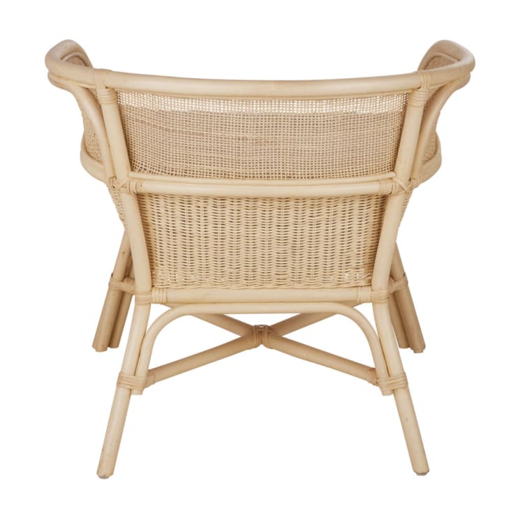 Maisons Du Monde Marsa Business - Sillón Profesional En Color Crudo Y Ratán Beige