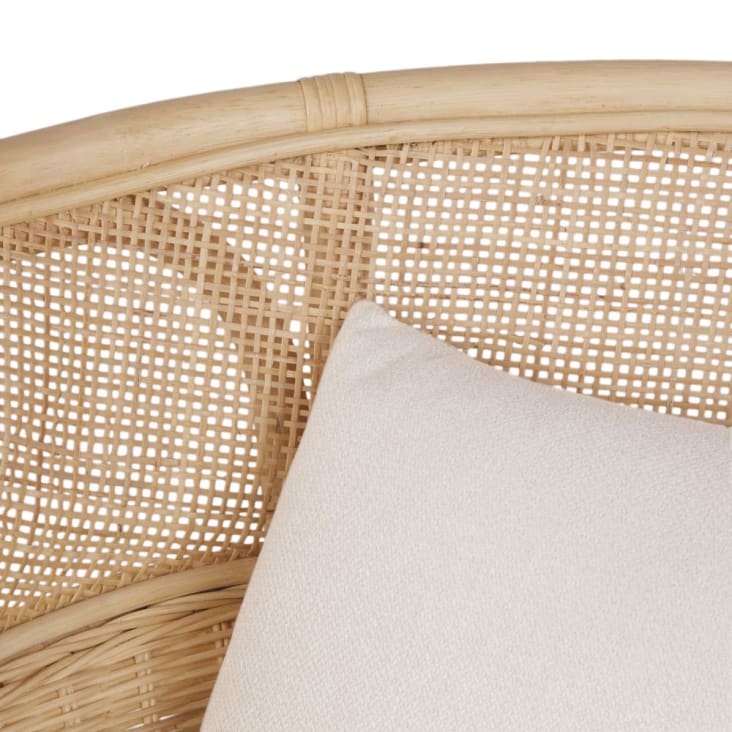 Maisons Du Monde Marsa Business - Sillón Profesional En Color Crudo Y Ratán Beige