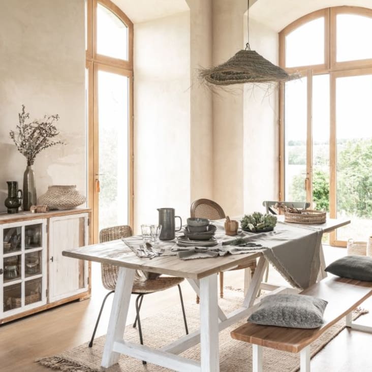 Maisons Du Monde MARY - Eucalipto Artificial Con Maceta Trenzada Alt.176