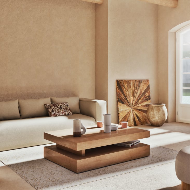 Maisons Du Monde MASAO - Decoración De Pared De Madera Reciclada 100x100