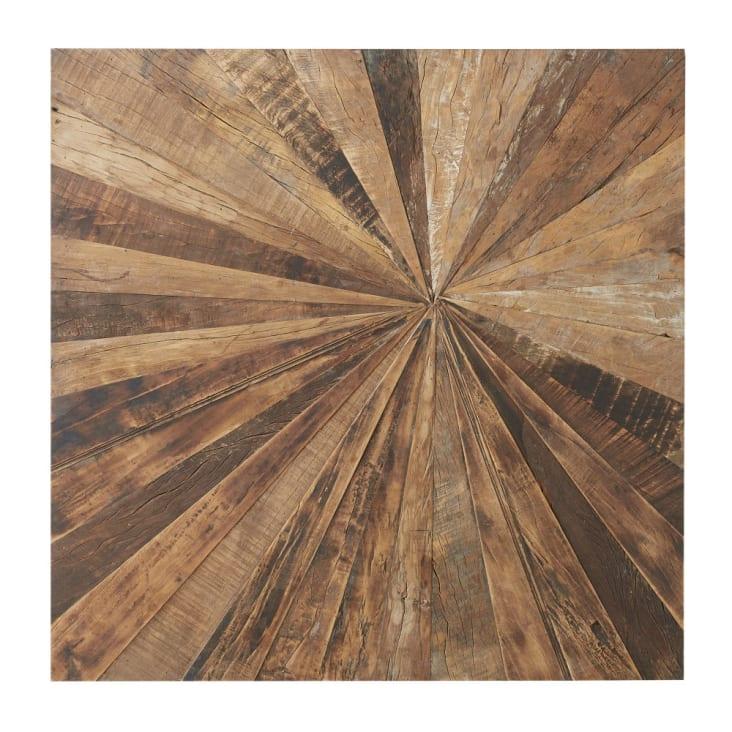 Maisons du Monde MASAO - Decoración de pared de madera reciclada 100x100