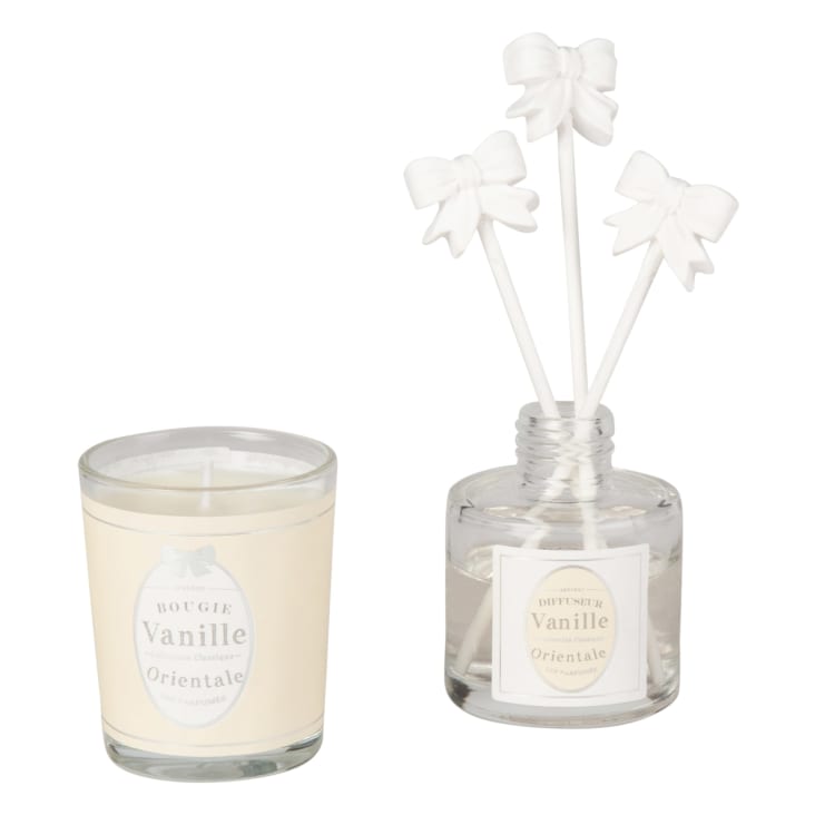 Maisons Du Monde Medaillon - Estuche Con Vela Perfumada 50g Y Difusor De Aroma Vainilla Oriental 30ml