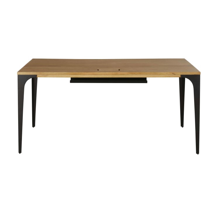 Maisons Du Monde Metropolis Business - Escritorio Profesional De Madera De Mango Y Metal Negro L. 160