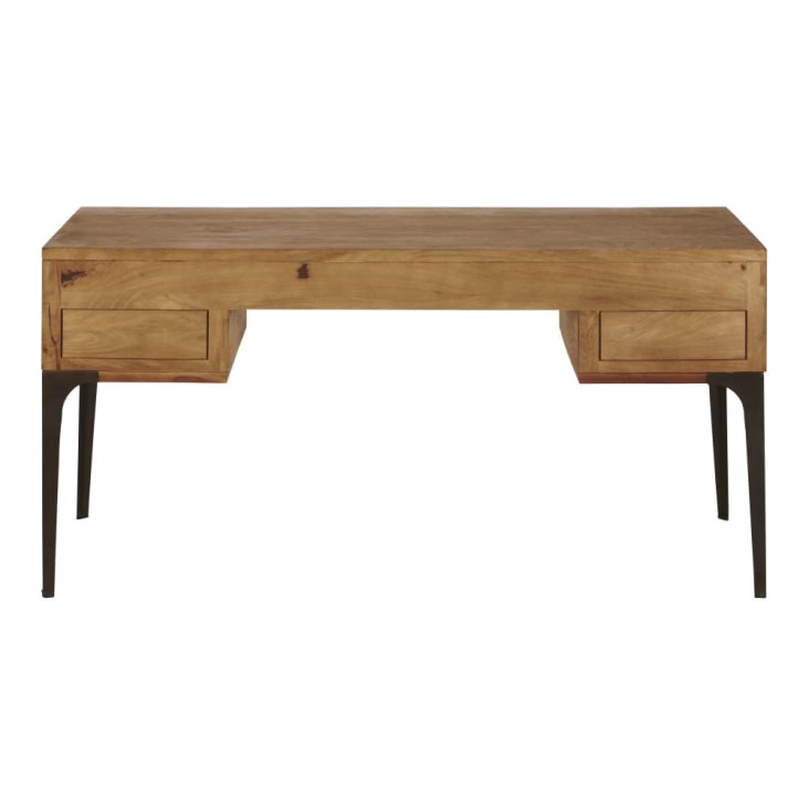Maisons Du Monde Metropolis - Escritorio Con 4 Cajones De Mango Y Acacia