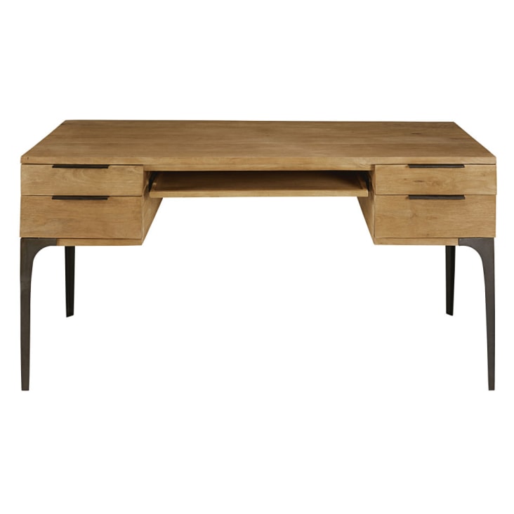 Maisons du Monde Metropolis - Escritorio con 4 cajones de mango y acacia
