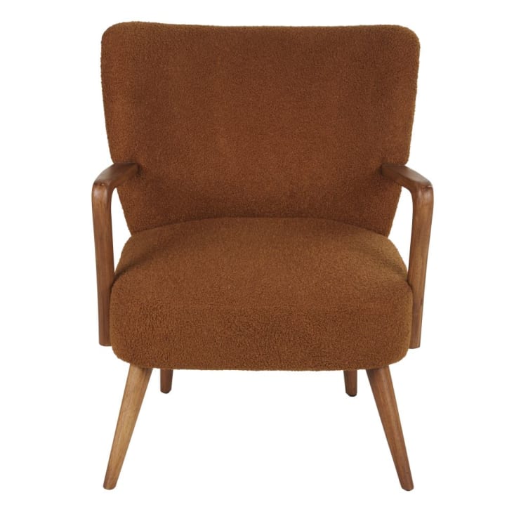 Maisons Du Monde Meyer - Sillón De Rizo De Color Ladrillo