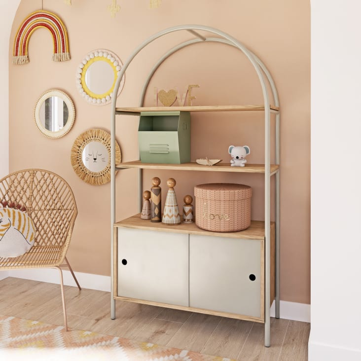 Maisons Du Monde MIA - Espejo Rosa Amarillo Y Beige. D. 38