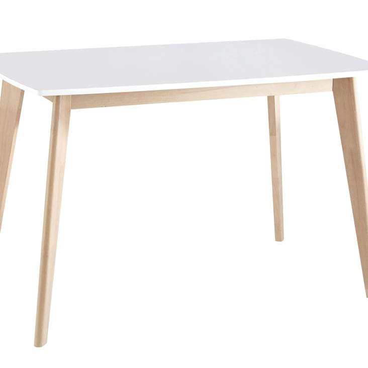 Maisons Du Monde Mia - Mesa De Comedor Blanca Para 4/6 Personas L.120