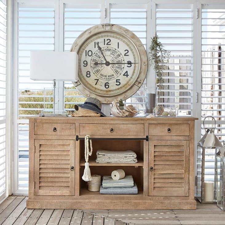 Maisons Du Monde MIDLAND - Reloj Industrial De Metal Con Efecto Envejecido D.85