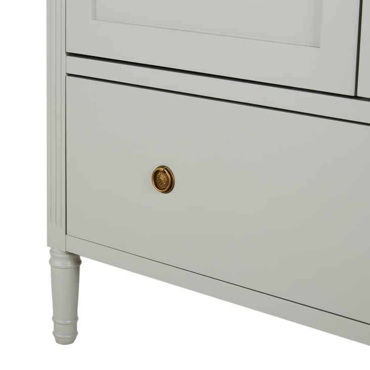 Maisons Du Monde Milie - Armario De 2 Puertas Gris Claro