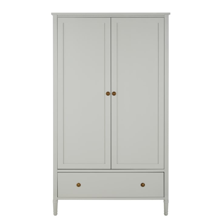 Maisons du Monde Milie - Armario de 2 puertas gris claro