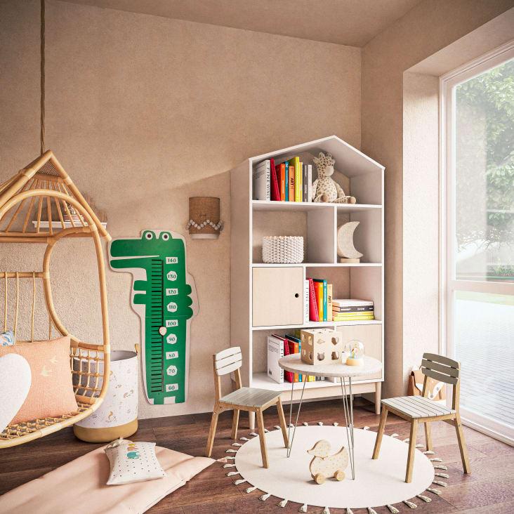 Maisons Du Monde Mimizan - Bolsa De Almacenamiento Para Bebé Color Marrón Marfil Y Naranja Con Animales