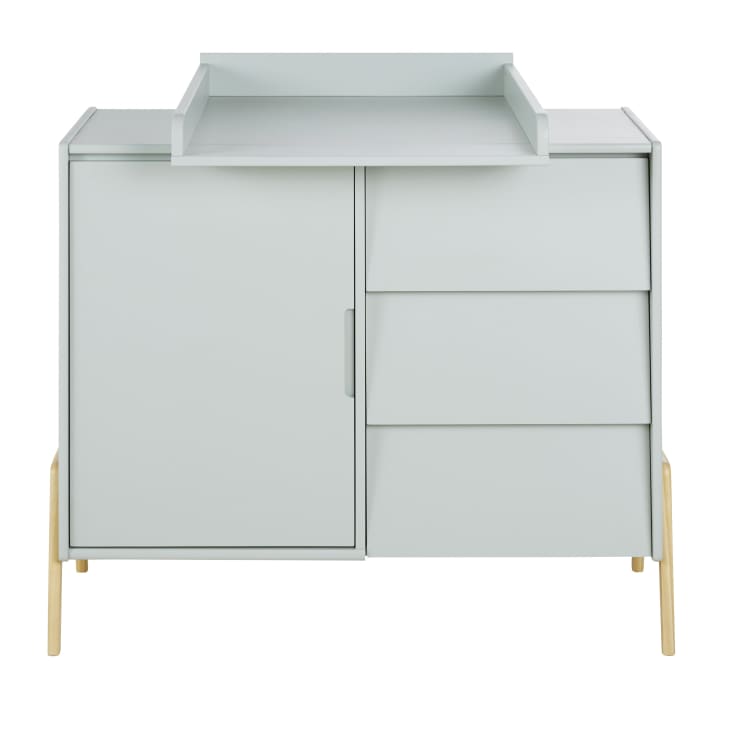 Maisons Du Monde Mimizan - Cómoda Doble En Verde Con 1 Puerta Y 3 Cajones