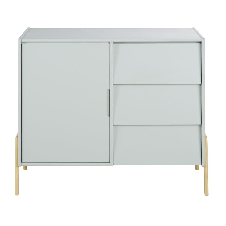 Maisons du Monde Mimizan - Cómoda doble en verde con 1 puerta y 3 cajones