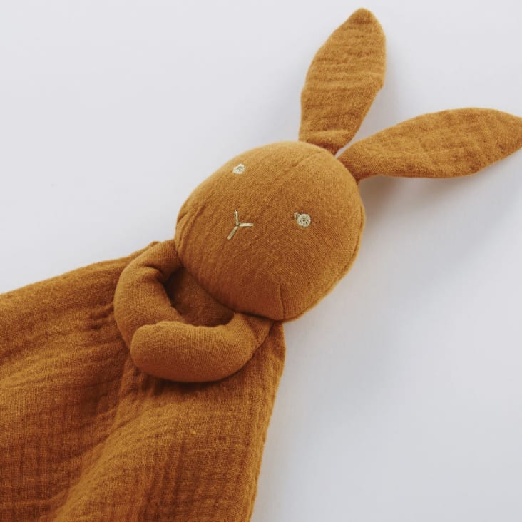 Maisons Du Monde MIMIZAN - Mantita Para Bebé De Fieltro Con Ardilla De Algodón Orgánico Y Bordados