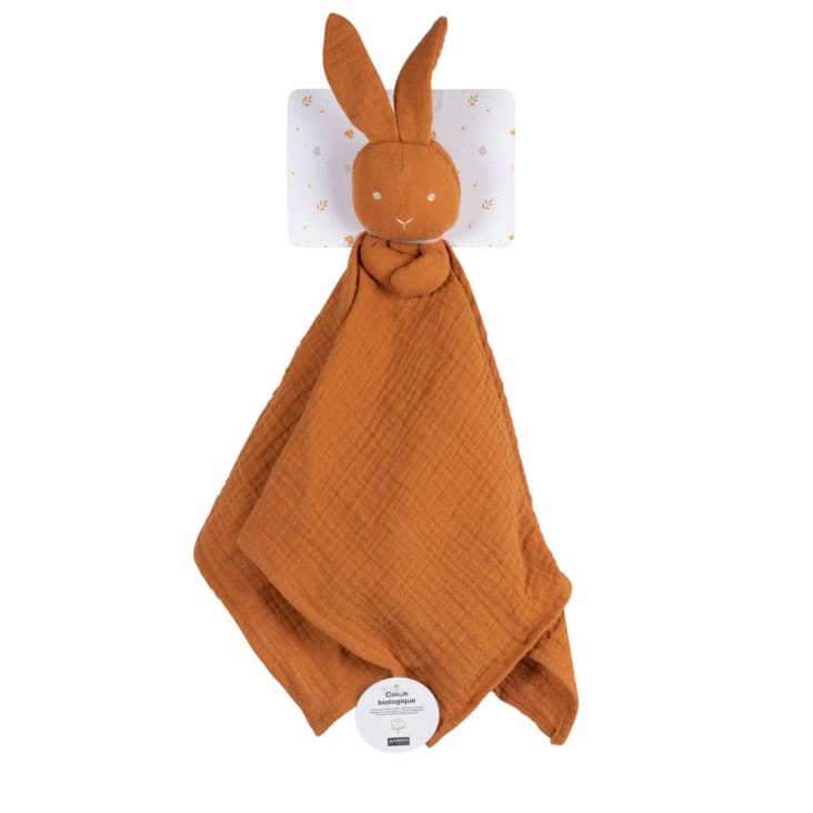 Maisons Du Monde MIMIZAN - Mantita Para Bebé De Fieltro Con Ardilla De Algodón Orgánico Y Bordados