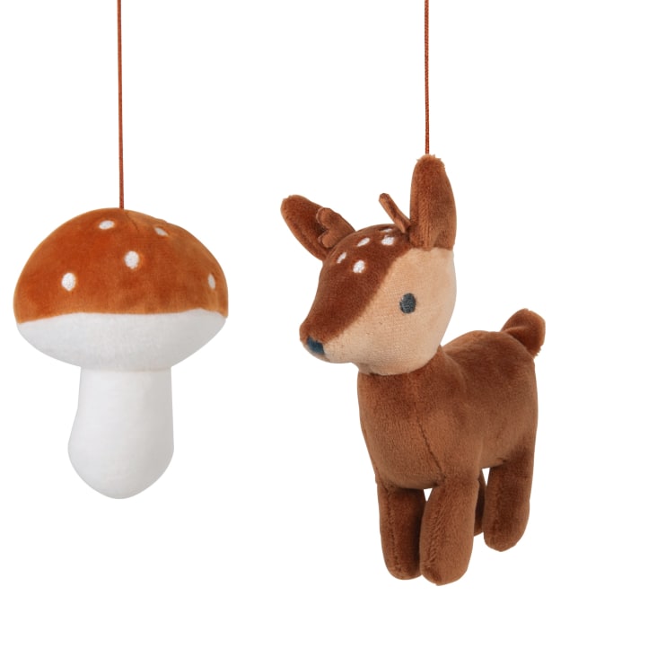 Maisons Du Monde Mimizan - Móvil Musical Para Bebé Con Setas Hojas Y Cervatillo Multicolor