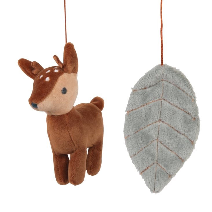 Maisons Du Monde Mimizan - Móvil Musical Para Bebé Con Setas Hojas Y Cervatillo Multicolor