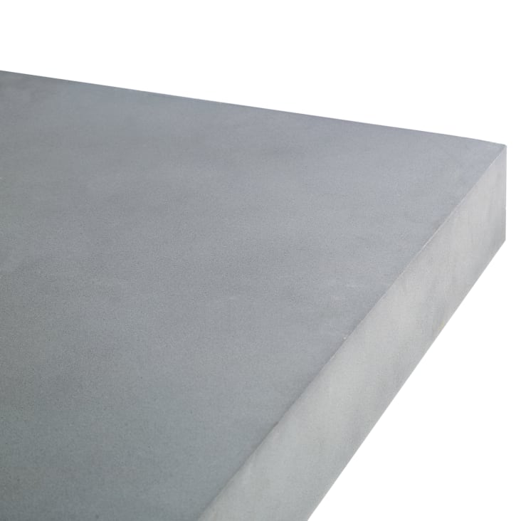 Maisons Du Monde Mineral - Mesita De Café De Jardín De Fibrocemento