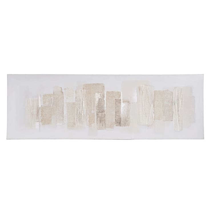 Maisons du Monde MINORQUE - Tela pintada beige y marrón 150 x 50