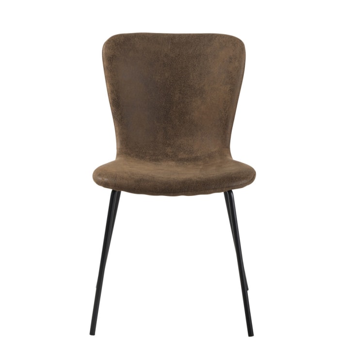 Maisons Du Monde Mira - Silla De Antelina Marrón Efecto Envejecido