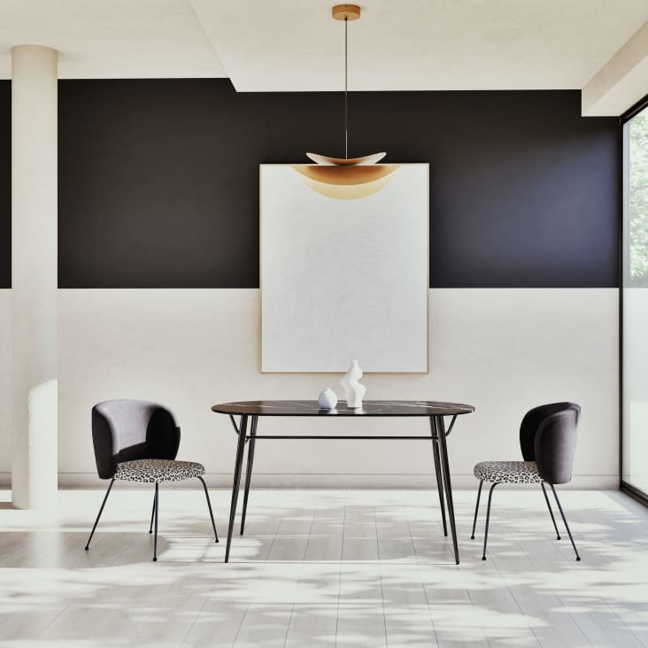 Maisons Du Monde MIRAMARE - Lámpara De Techo Ligera De Hierro Dorado