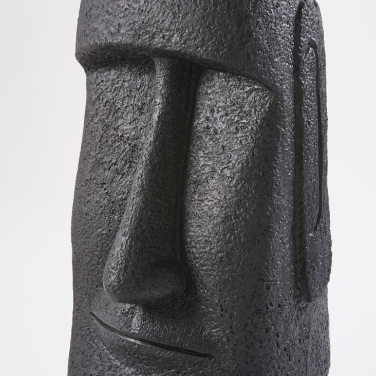Maisons Du Monde MOAI - Figura Negra Gigante De La Isla De Pascua Alt.81