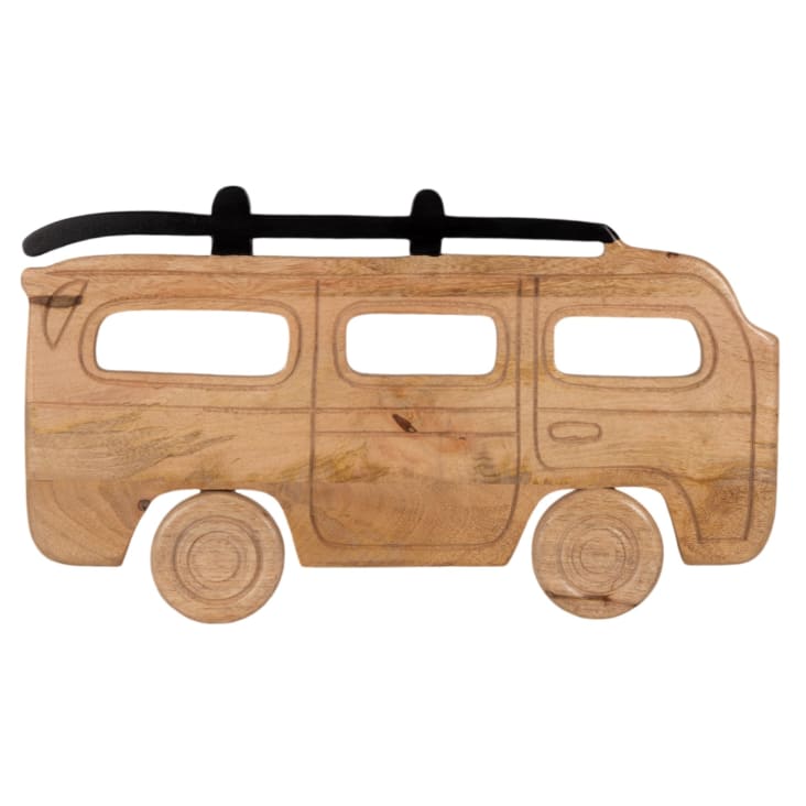 Maisons du Monde Moana - Furgoneta decorativa de madera de mango y metal negro