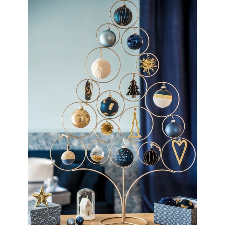 Maisons Du Monde Modern Copper - Árbol De Navidad Decorativo De Metal Dorado Alt.95