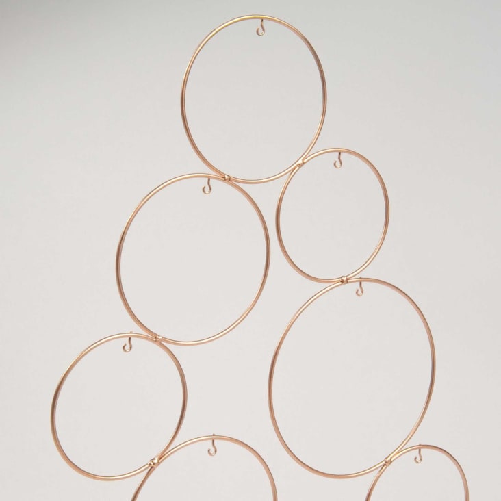 Maisons Du Monde Modern Copper - Árbol De Navidad Decorativo De Metal Dorado Alt.95